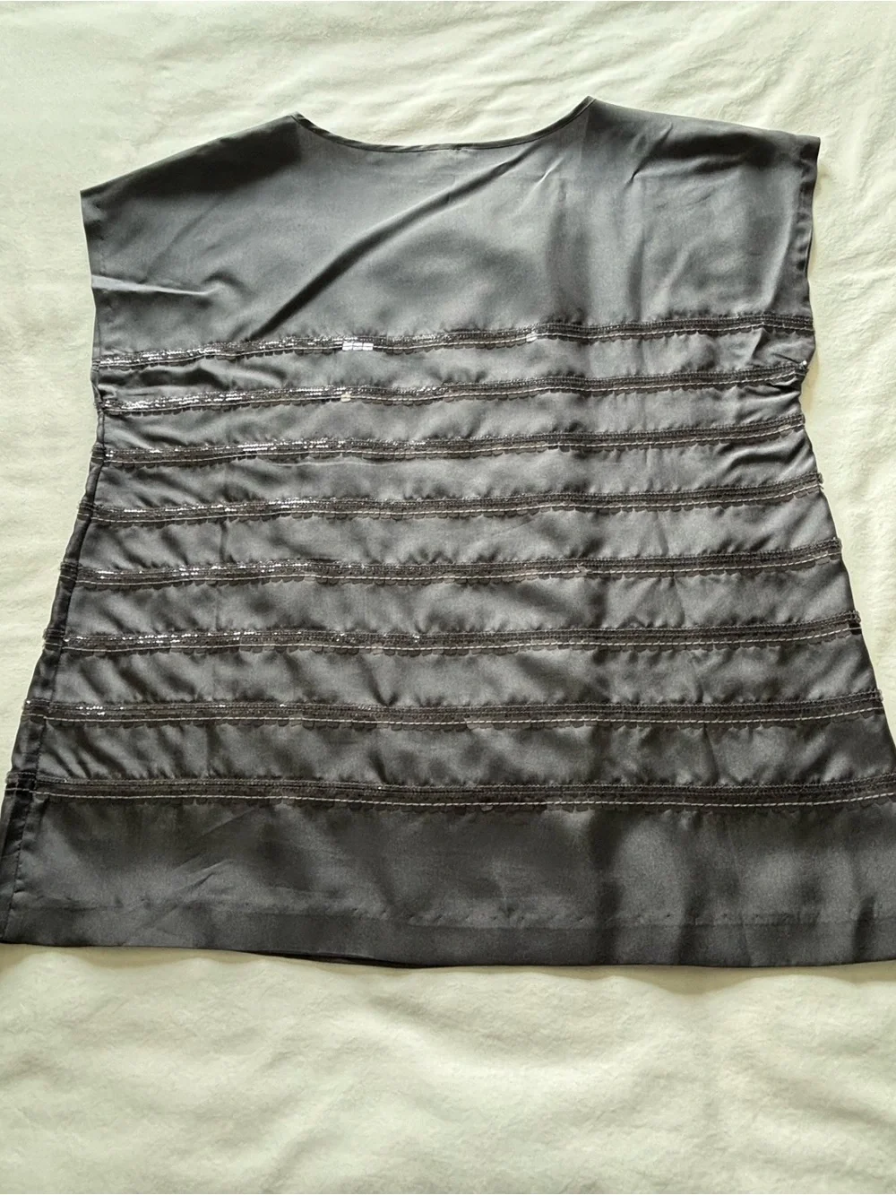 EUC! RARE! J.Crew Silk Sequin Top